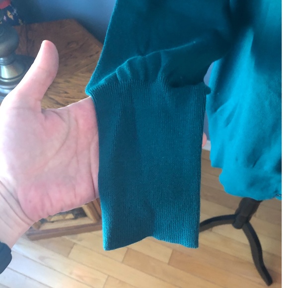 Le Grenier Les evades green minimalist cardi NWT - Picture 2 of 9